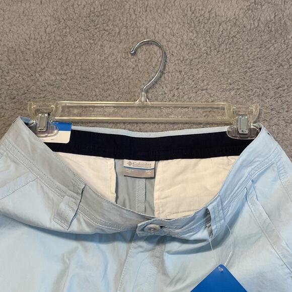 Columbia Washed Out Shorts Men's Size 30 Inseam 10” Baby Blue Chino Shorts New - Picture 11 of 15